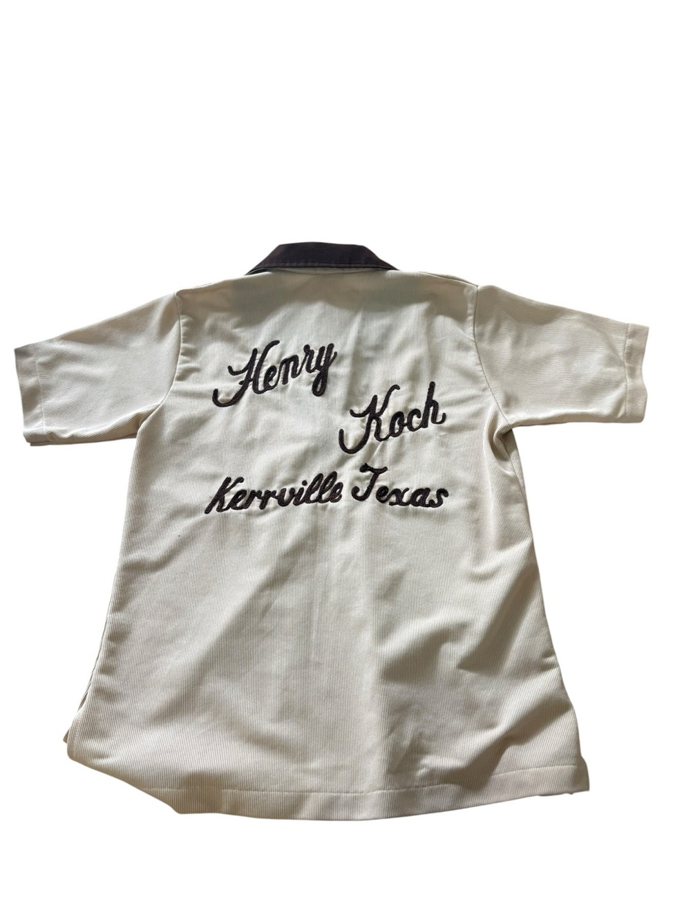 Vtg Hilton Chain Stitched Bowling Shirt Henry Koch Kerrville Texas GUC